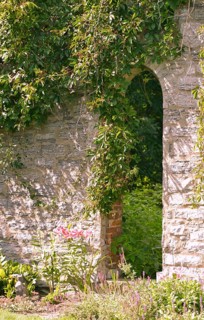 An archway at the Fisk Farm country inn in Isle LaMotte, vermont