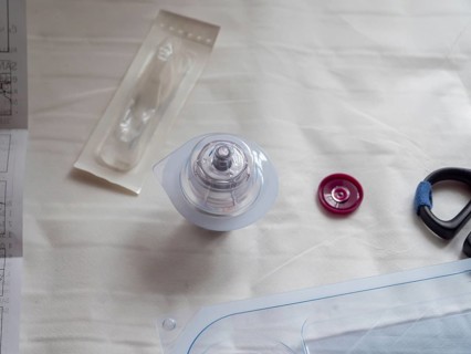 Istambul, Turkey October 21st 2025 Sandostatin vial and syringe on white background ready for anti