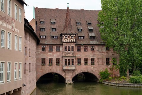 Die Pegnitz, Nuremberg, Middle Franconia, Franconia, Bavaria, Germany