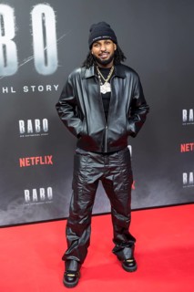 Raheem Heid aka Reezy at the premiere of the Netflix film Babo at the Astor Film Lounge Berlin on