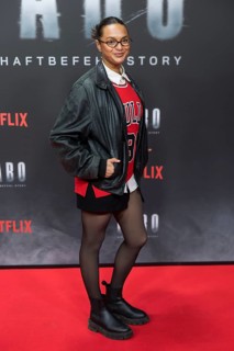 Taneshia Abt at the premiere of the Netflix film Babo in the Astor Film Lounge Berlin on 24.10.2025