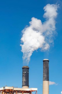 Rock Springs, Wyoming - The Jim Bridger power plant. Originally all four units were coal-fired, but