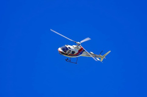 An Aerospatiale AS-350 BA Ecureuil helicopter, registration D-HAAN, from Meravo Air Company during