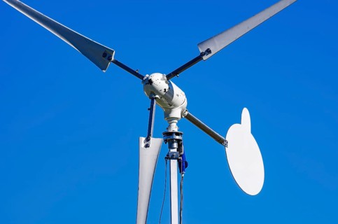 A wind generator, including a small wind turbine or small wind turbine (KWEA) with an unmarked wind