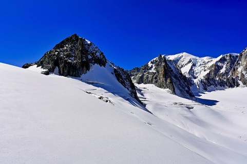 View of the mountains from the Télécabine Panorama Railway, La Tour Ronde, Mont Blanc,