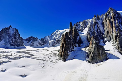 View of the mountains from the Télécabine Panorama Railway, La Tour Ronde, Mont Blanc, Le Mont