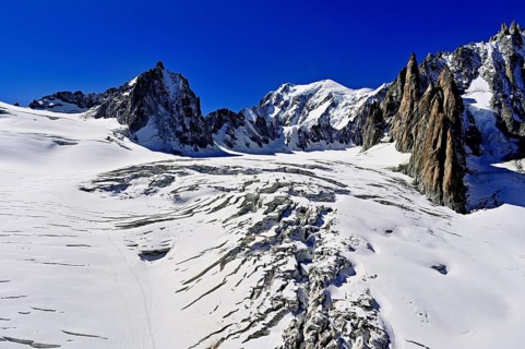 View of the mountains from the Télécabine Panorama Railway, La Tour Ronde, Mont Blanc, Mont Maudit,