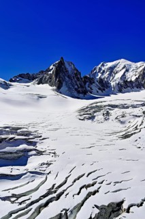 View of the mountains from the Télécabine Panorama Railway, La Tour Ronde, Mont Blanc, in the