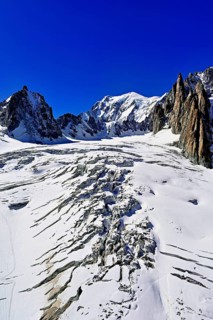 View of the mountains from the Télécabine Panorama Railway, La Tour Ronde, Mont Blanc, Le Mont