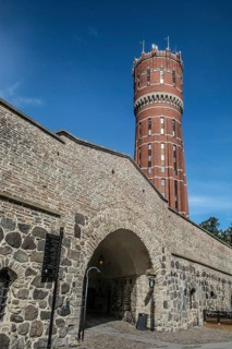 Västerport, the main gate in the old medieval defensive wall around the old city and the old