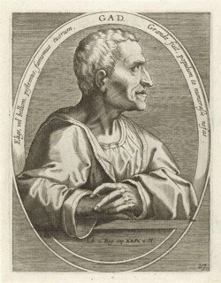 Gad is a prophet in the Old Testament. He lived in the time of King David and is referred to as