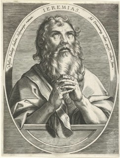 Jeremiah, Jeremiah, also Jeremias, son of Hilkiyahu, one of the great scriptural prophets of Tanach