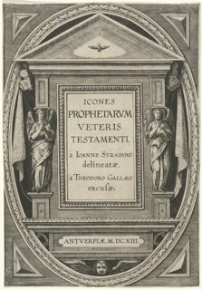 Title page of the book Icones Prophetarum veteris testamenti, à Ioanne Stradano delineatae, à