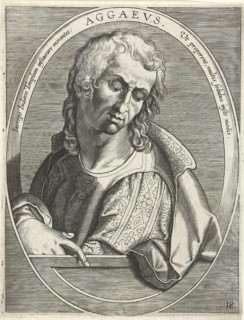 Haggai, who was born on the feast day, Latin Aggaeus, or Aggeus, was a prophet and author of the