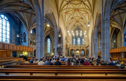 Monastery church, Bebenhausen Abbey, former Cistercian abbey, monastery complex, interior, OT