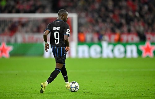 Carlos Forbs Club Brugge FC Brugge (09) Champions League ball action, Allianz Arena, Munich,