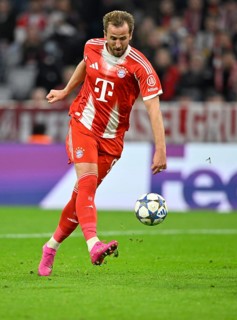 Harry Kane FC Bayern Munich FCB (09) Action on the ball Champions League, Allianz Arena, Munich,
