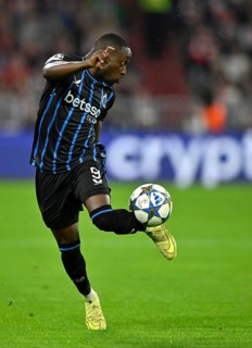 Carlos Forbs Club Brugge FC Brugge (09) Champions League ball action, Allianz Arena, Munich,
