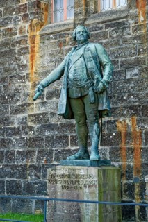 Bronze statue of Frederick William I King of Prussia, Hohenzollern Castle, ancestral home of the
