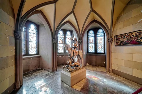 Statue of Saint George, St. Michael's Chapel, Hohenzollern Castle, ancestral home of the House of