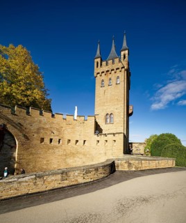 Eagle Tower and part of the fortification, Hohenzollern Castle, ancestral home of the House of