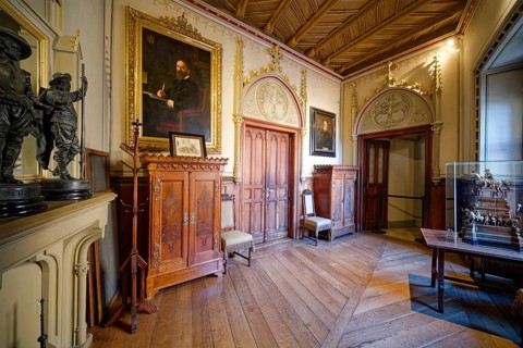Adjunct's room, Hohenzollern Castle, ancestral home of the House of Hohenzollern, interior, noble