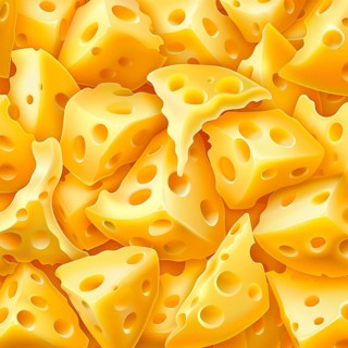 Delicious maasdam cheese, pattern, AI generated