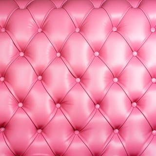 Leather upholstery of a sofa, pink color, texture background, AI generated
