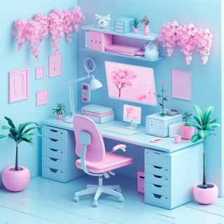 Office, therapist's workplace, AI generated