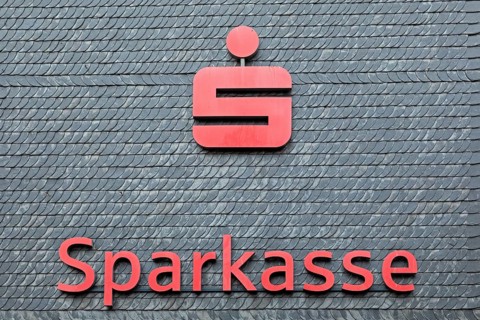 Logo, Sparkasse, Schiefer, Olpe, Sauerland, North Rhine-Westphalia, Germany