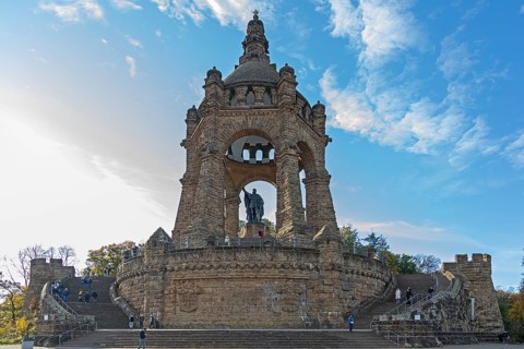 Kaiser-Wilhelm-Denkmal, Porta Westfalica, North Rhine-Westphalia, Germany