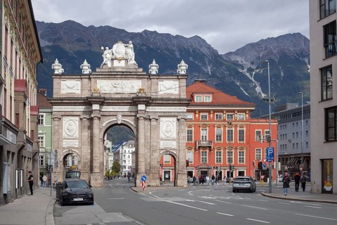 Triumphal gate, Innsbruck, Tyrol, Austria