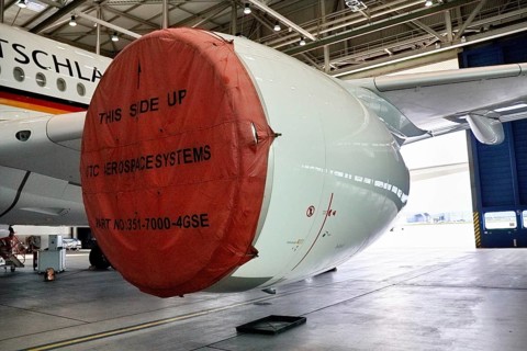Flight readiness of the Federal Government Airbus A350 Federal Chancellor Triebwerk
