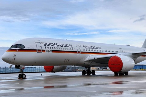 Flight readiness of the Federal Government Airbus A350 Federal Chancellor