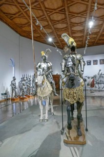 Knight's Armour, Armory, Interior View, Ambras Castle, Innsbruck, Tyrol, Austria