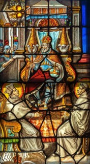 17th century stained glass window by Jean de Caumont at the Park Abbey, Abdij van Park,