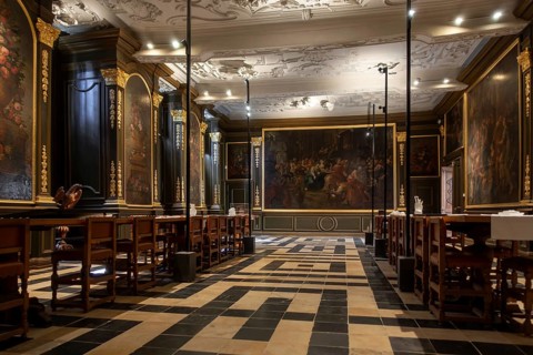 Refectory, fratery in the 12th century Park Abbey, Abdij van Park, Premonstratensian abbey at