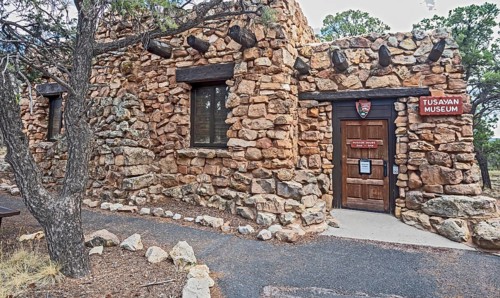 Grand Canyon National Park, Arizona - The Tusayan Ruin and Museum on the Grand Canyon's south rim.