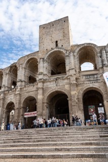 Amphitheatre, built around 90 AD, with two floors with 60 arcades each and seating around 25, 000