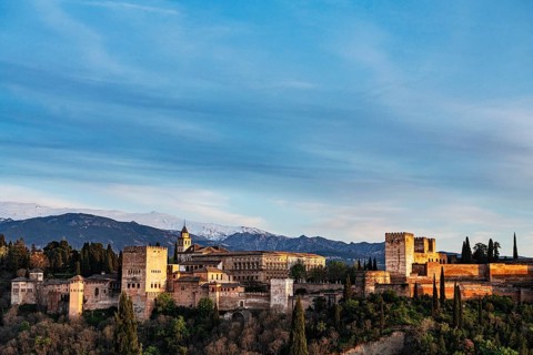 View of Alhambra, Granada, Andalucia, Spain