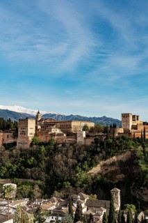 View of Alhambra, Granada, Andalucia, Spain