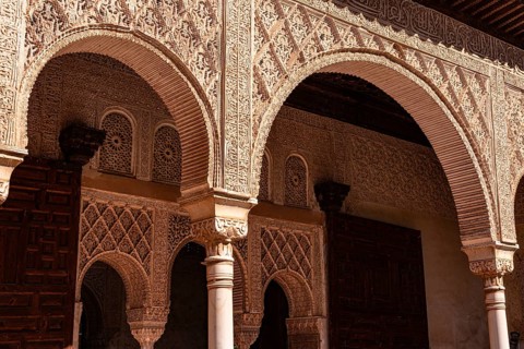 Villa, Generalife Gardens, Alhambra, Granada, Andalucia, Spain