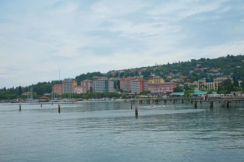 View of Portoroz, Adriatic Sea, Mediterranean Sea, Portoroz, Istria, Slovenia