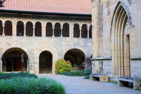 Hildesheim Cathedral or High Cathedral Church of St. Mary's Ascension in pre-Romanesque style,