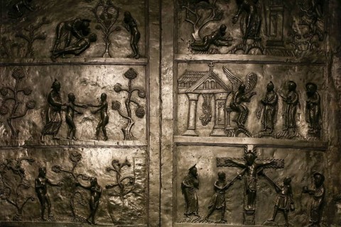 Bernward Door or Bernward Door, Hildesheim Cathedral or High Cathedral Church of St. Mary's
