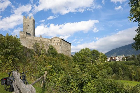 Fürstenburg Castle near Burgeis in the Vinschgau Valley in Italy is now home to a University of