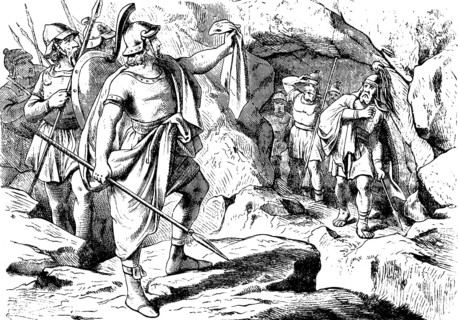Father, see the tip of your skirt in my hand, Saul leaving the cave, First Book of Samuel, chapter