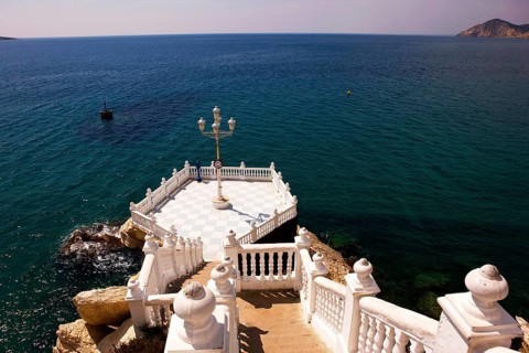 Observation deck, Balcon del Mediterraneo, (balcony of the Mediterranean Sea), Benidorm, Valencia,