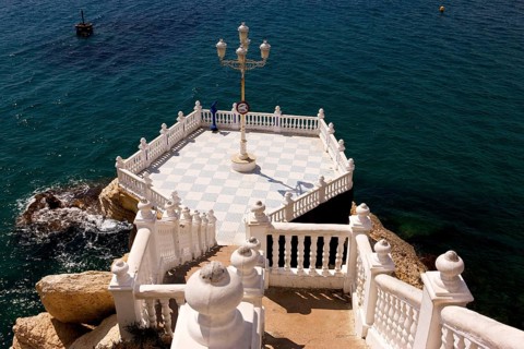 Observation deck, Balcon del Mediterraneo, (balcony of the Mediterranean Sea), Benidorm, Valencia,
