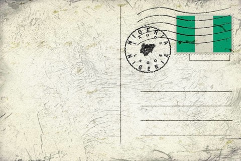 Nigeria Lagos Round Seal Map Design